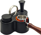 Espresso coffee Knock Box & Tamp Station, Espresso Organizer, Fit 51,53,54MM Tamper, Distributor, Portafilter & Puck Screen Accessories, Detachable Knock Box