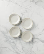LENOX 895720 French Perle Groove Dessert Plates, Set Of 4, White