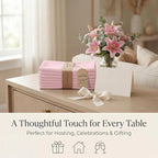 Urban Villa Cloth Napkins Cotton 20x20 (Set of 12) Pink