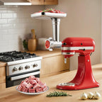 Metal Meat Grinder Attachment for KitchenAid Stand Mixers of All Models | Sausage Stuffer, Food Processor, Aluminum Alloy, Not Dishwasher Safe, Hand Wash Only, Mixer/Machine NOT Included