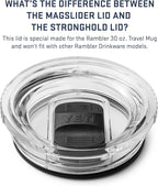 YETI Rambler 30 oz Travel Mug, Stainless Steel, Vacuum Insulated with Stronghold Lid