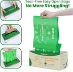 13 Gallon Compostable Trash Bags Liners Drawstring, Heavy Duty Extra Thick 1 Mil, 49.21 Liter, 35 Bags, Tall Kitchen Food Scrap Waste Bag, ASTM D6400