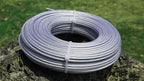 Grass Trimmer Line Nylon Steel 0.095'' 164ft/50m Round String Trimmer Spool Replacement, Steel Metal Core and Nylon Coating for Tough Weeds in Gardens and Lawns
