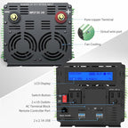 EDECOA 3000W 24 Volts Power Inverter DC 24V to AC 110V 120V 3000 Watts Power Converter for Car Truck RV with LCD Display and Remote Controller (3000W 24V)