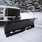 Snow Plow Blade Markers Guides Kit Orange 24''304 Stainless Steel Vertical Stud Mount Joint Never Break Never Rust High Visibility Fit for Boss Western plows and More (Orange)