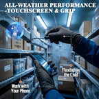 ANBOSON 10 Mil Heavy Duty Mechanic Nitrile Gloves, Large Black 200 Count | Diamond Grip,Latex Free,Chemical Resistant Disposable Thick Rubber Gloves for Auto Repair, Industrial, Food, Work ,BBQ,Men