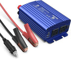 BESTEK 500W Power Inverter DC 12V to 110V AC Converter with 4.8A Dual USB Car Charger ETL Listed (Blue)