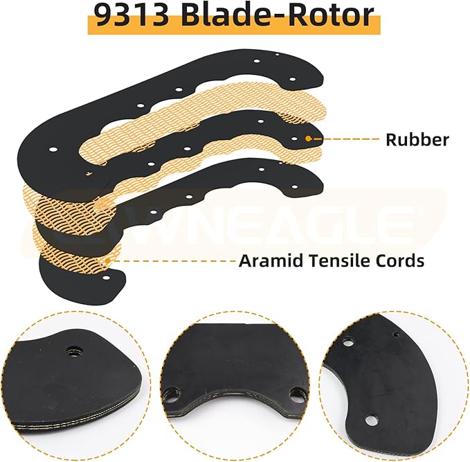 99-9313 Snow Blower Paddles with 133-5585 Scraper Blade Replaces Toro 99-9313 Kit, 55-9251, 88-0771, 108-4884 for Toro 210 R, 421 QE, 421 QR, 621 E, 621 QZE, 721 E, 721 R Snowthrowers
