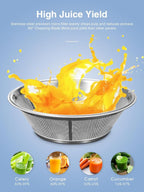 Juicer Machine 800W Centrifugal Juicer with Wide Mouth Feed Chute | For Fruits And Vegetables, Stainless Steel, BPA-Free Parts, Easy To Clean, Gold Finish, Fast Juice Extraction