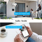 (Dual Antennas for Wi-Fi Enhanced) AI Human Detected 2K 3.0MP Wireless Security Camera System, Video Surveillance NVR Kits