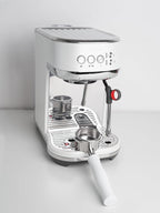 Normcore 54mm Bottomless Portafilter Fits Breville Sage Barista Express Machines, Barista-Grade Naked Espresso Tool, Included 18g Filter Basket, Anodized Aluminum Handle, White
