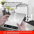 Food Scale, 22lb/10kg Digital Kitchen Scale Weight Grams and Ounces with 0.1oz/1g Precision, 6 Units and Tare Key Design, LCD Display & Stainless Steel Panel for Baking, Cooking, Postage