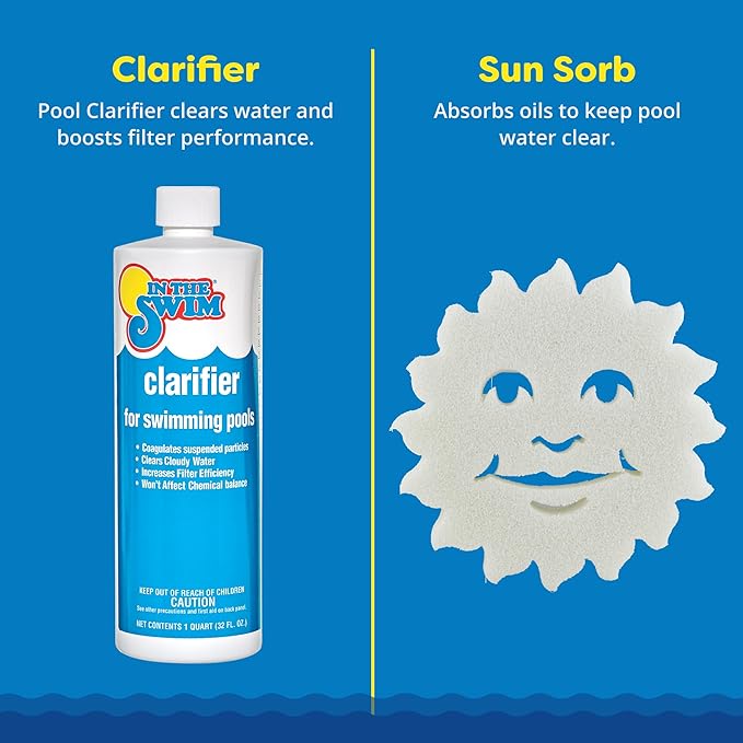 In The Swim Deluxe Swimming Pool Chemical Value Kit – for Above Ground and In-Ground Pools – Treats Up to 15K Gallons