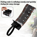 VioraWhite 2 Pcs 48 Inch Fishing Ruler Fishing Measuring Tape with Bump Board Waterproof Portable Roll up Fish Measuring Board Device Tool for Crappie Tuna Shark Swordfish