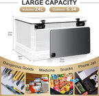 Lalifebuss Large Lock Box for Personal Items, 24 Litre Combination Lockable Storage Box for Office Locker/School/Medicine/Snacks/Phone Jail/Electronic/Home