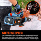 SENIX Leaf Blower Cordless, 60V Max 1300W Brushless Electric Leaf Blowers, 810 CFM & 170 MPH, Stepless Speed, Cruise Control, 60V 4.0Ah Battery & Charger Included,Blowers for Lawn Care, Yard, Garden