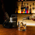 GLAZER mini, Clear Sphere Ice Mold, Snowman Ice Cube Maker for Whiskey