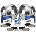 Detroit Axle - Brake Kit for 2005-2012 Nissan Pathfinder 11.65 inch Front & 12.13 inch Rear Disc Brake Rotors Ceramic Brakes Pad