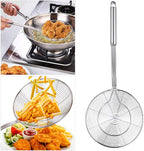 Spider Strainer Skimmer, Swify Stainless Steel Asian Strainer Ladle Frying Spoon with Handle for Kitchen Deep Fryer, Pasta, Spaghetti, Noodle, 7 Inch