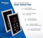 SteamSpa 4.5kW Steam Sauna Generator Executive Bundle 240V Steam Generator with Touch Pad, Steamheads, Pressure Relief Valve, Built-in Auto Drain, LED Light, Filter and Quick Install Kit EXT450CH-A