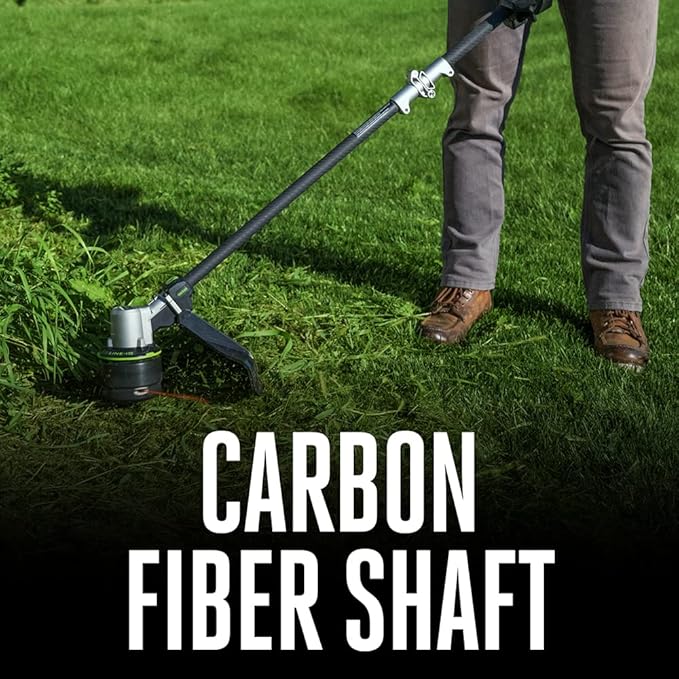 EGO POWER+ String Trimmer, Battery Powered, 16" Trimmer for Weeds and Grass with POWERLOAD, LINE IQ, Telescopic Carbon Fiber Shaft, Battery and Charger Not Included - ST1620T