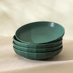 Stone Lain Rio 4-Piece Pasta Bowl Set Stoneware, Green