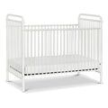 Namesake Abigail 3-in-1 Convertible Metal Crib in Washed White, Greenguard Gold Certified
