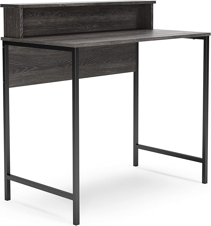 Signature Design by Ashley Freedan Modern Industrial Home Office Writing Desk, Dark Gray
