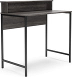 Signature Design by Ashley Freedan Modern Industrial Home Office Writing Desk, Dark Gray