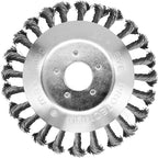 10 Inch Steel Wire Trimmer Head, Weedeater Wheel Brush Cutter, Trimmer Blade Head for Weedeater, Compatible with Husqvarn, Sthl, Moss Grass Removal with 25.4mm/1inch Arbor