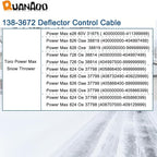 Deflector Control Cable 138-3672 for Toro 31875 37798 37799 38814 38819 Snow Thrower
