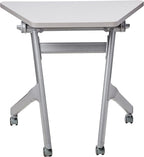 Safco Products Learn Nesting Trapezoid Desk, Small Corner Desk for Classrooms & Custom Classroom Layouts (Pebble Gray)