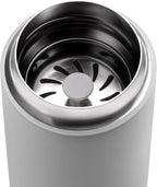 Fellow Carter Move Ceramic Lined Travel Coffee Mug 12 oz Stainless Steel | No Metallic Taste Coffee Tumbler, Leak-Proof Lid, Dishwasher Safe, Hot 12Hr Cold 24Hr, BPA-Free, Fits Cup Holders, Matte Grey