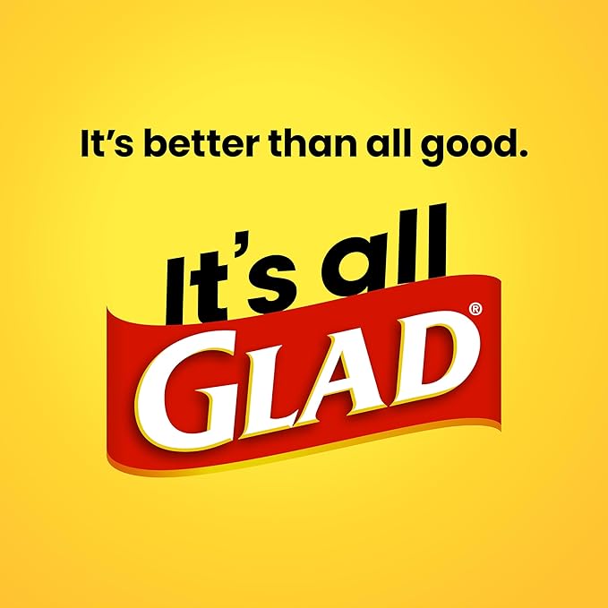 Glad ForceFlex Tall Kitchen Trash Bags, 13 Gal, Gain Original with Febreze, 80 Ct (Pack May Vary)