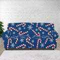 FKELYI Stretch Sofa Slipcover Christmas Sugar Snowflake Print Sofa Couch Cover Christmas Holiday Home Decor Wear-Resistant Cushion Couch Covers Furniture Protector-XL