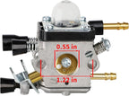 C1Q-S68G Carburetor for Stihl BG55 Blower BG85 BG45 BG46 BG65 SH55 SH85 Leaf Blower Carburetor Replace for Zama C1Q-S68 with Air Filter