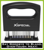 Mini-Deluxe Meat Tenderizer Tool – 48 Blade Stainless Steel, Easy to Use | Kitchen Cooking Gadgets Tools with Ultra Sharp Needle That Makes Steak & Chicken Tender