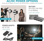 Neewer 2 Packs Advanced 2.4G 480 LED Video Light Photography Lighting Kit with Bag, Dimmable Bi-Color LED Panel with 2.4G Wireless Remote, LCD Screen and Light Stand for Portrait Product Photography