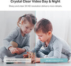 Kasa 2K QHD Security Camera Pan/Tilt, Starlight Sensor for Color Night Vision, Motion Detection for Baby & Pet Monitor, 2-Way Audio, Cloud & SD Card Storage, Works with Alexa & Google Home (KC410S)