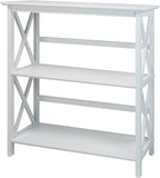 Casual Home 3-Shelf Montego Bookcase, White