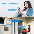 Hiseeu Security Cameras Wireless Outdoor System 5MP PTZ&Bullet Cameras IP66 Waterproof -Night Vision Motion Alert with 1TB Storage WiFi Security Camera No Monthly Fees