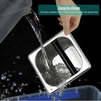 Stainless Steel Espresso Knock Box with Rubber Bar for Storing Underneath Most Espresso Machines