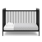 Storkcraft Pasadena 3-in-1 Convertible Crib (Black) – GREENGUARD Gold Certified, Converts to Daybed and Toddler Bed, Fits Standard Full-Size Crib Mattress, Adjustable Mattress Height