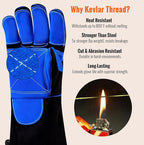 JKSafety Welding Gloves for Men,932°F Heat Resistant Gloves Mitts for Welders,Stick,Tig,Mig,Forge,Oven,Fireplace,Furnace