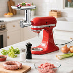 Stainless Steel Meat Grinder Attachment for KitchenAid Mixers | For KitchenAid Mixers of All Models, Sausage Stuffer, Food Processor, Dishwasher Safe, Heavy Duty, Mixer/Machine NOT Included
