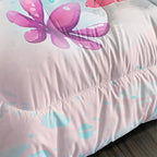 CVHOUSE Kawaii Sea Turtle Comforter Set Full Size,Ocean Theme Bedding Set for Girls Kids,Tie Die Turtle Quilt Set Ocean Turtle Duvet Set Ocean Decor 3 Pieces