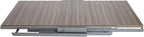 Origami Modern 2 in 1 Shelf to Table Style, Organizer Deco Rack Magically Turn to a Table/Desk in a Second,Fully Assembled, Platinum/Gray US Patent Pending (STT-PLAGRY)