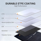 30W 100W 200W 400W Solar Panel,Portable Foldable Solar Panel Kit,Black with Carrying Case (2 * 200W)