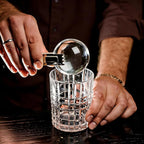 Clear Ice Ball Maker for Whiskey: 2.5" Crystal Clear Ice Maker - Large Silicone Ice Sphere Maker for Bourbon & Cocktails - Easy Release Ice Cube Maker for Home Bar(2PACK)