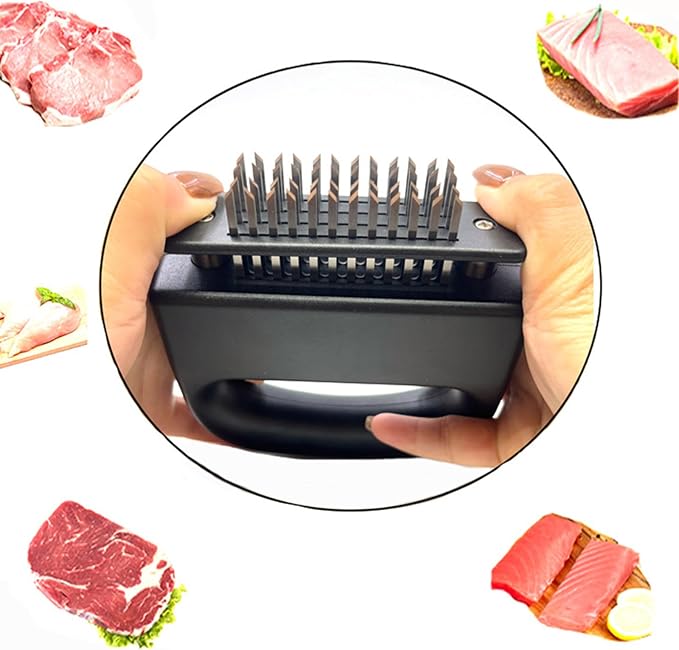 Meat Tenderizer Tools with 48 Stainless Steel Blades Cooking for Your Kitchen
